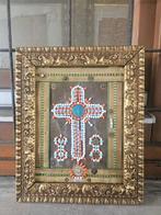 Antiek Reliekhouder - Textiel, Hout - 1930-1940 - San José, Antiek en Kunst