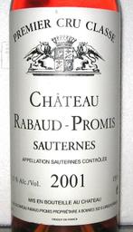 2001 Château Rabaud-Promis - Sauternes 1er Grand Cru Classé, Verzamelen, Nieuw