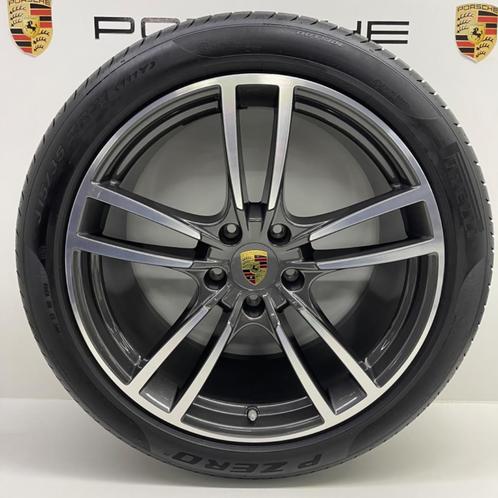 Porsche Cayenne E3 ORIGINELE 21 Turbo Antraciet met banden, Autos : Pièces & Accessoires, Pneus & Jantes, Enlèvement