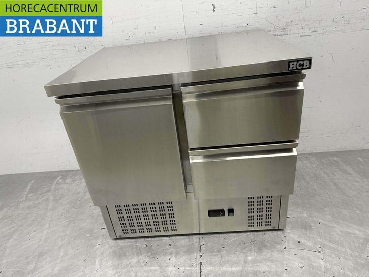 Etabli réfrigéré en acier inoxydable 1 porte et 2 tiroirs 90, Zakelijke goederen, Horeca | Keukenapparatuur, Verzenden