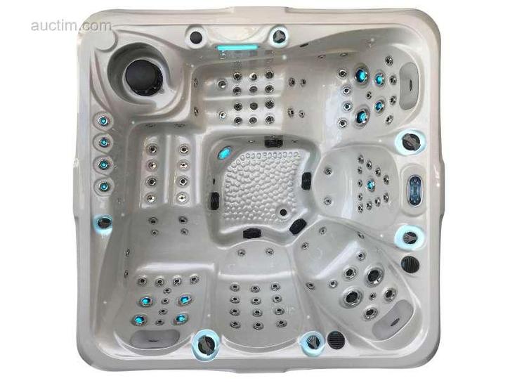 5 Persoons Outdoor Spa met Waterjets 210x210cm - W, Sport en Fitness, Gezondheidsproducten en Wellness, Ophalen