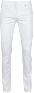Alberto Pipe Denim Wit maat Maat 52/54 (L) Heren, Kleding | Heren, Maat 52/54 (L), Verzenden, Wit, Nieuw