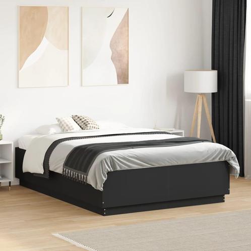 vidaXL Bedframe met LED-verlichting bruin eikenkleurig, Huis en Inrichting, Slaapkamer | Bedden, Nieuw, Verzenden
