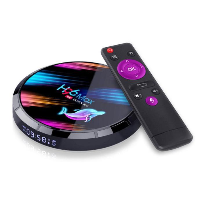H96 Max 8K TV Box Mediaspeler Android Kodi - 4GB RAM - 128GB, Audio, Tv en Foto, Televisie-accessoires, Nieuw, Verzenden