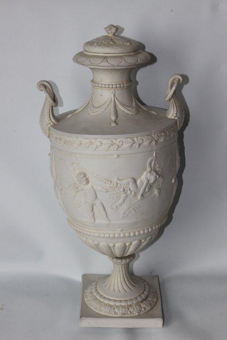 V M gemerkt - Vase -  Bocal à biscuits - Biscuit de, Antiek en Kunst, Antiek | Glaswerk en Kristal