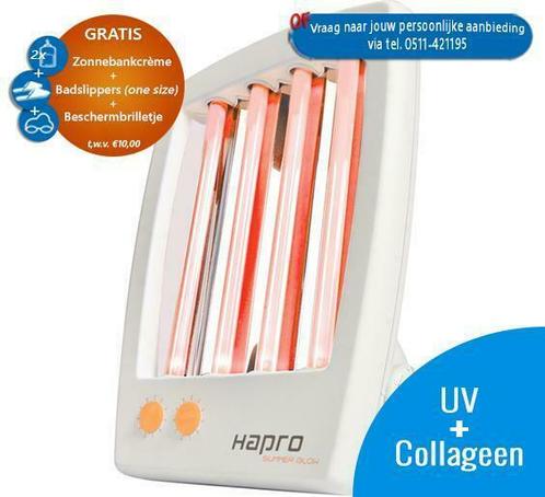 Hapro Summer Glow HB175+. Nieuw; UV & Collageen inéén! Actie, Electroménager, Solarium, Banc solaire & Bronzage facial, Enlèvement ou Envoi