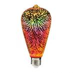 Filament LED-lamp E27 3,5 watt - ST64 3D Color, Verzenden