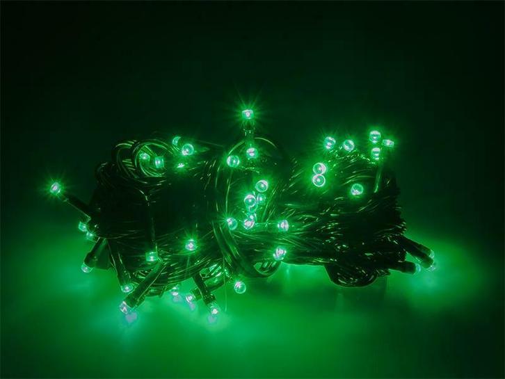 Kerstverlichting Groen 8 Meter 100 LEDs - 8 Standen, Diversen, Kerst, Verzenden