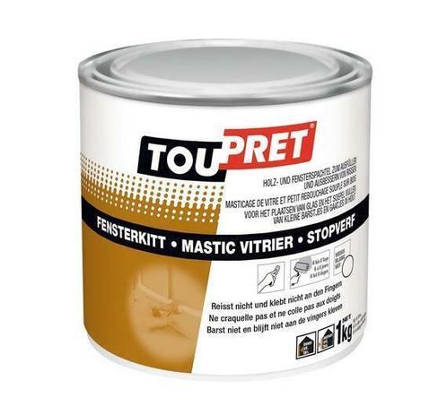 Toupret Stopverf wit of bruin 1kg - NIEUWSTE VERPAKKING TSV1, Doe-het-zelf en Bouw, Verf, Beits en Lak, Nieuw, Verzenden