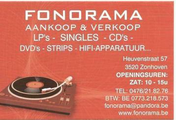 Fonorama aankoop en verkoop LPs, Singles, CDs, DVDs en Hifi