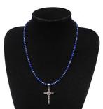 Lapis lazuli - Exorcisme - Kruis van Sint-Benoît -, Antiek en Kunst