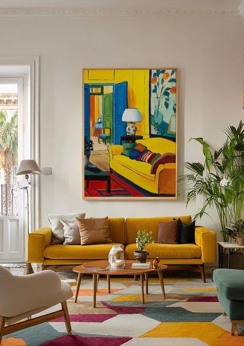 E. García - Salón francés XL (no reserve), Antiek en Kunst, Kunst | Schilderijen | Modern