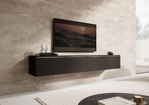 TV-Meubel zwart 180 cm - TV kast, Maison & Meubles, Armoires | Mobilier de télévision, Envoi