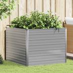 vidaXL Plantenbak verhoogd 100x100x77 cm gegalvaniseerd, Tuin en Terras, Verzenden, Nieuw