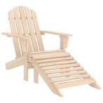 vidaXL Tuinstoel Adirondack met voetenbank massief vurenhout, Jardin & Terrasse, Chaises de jardin, Verzenden