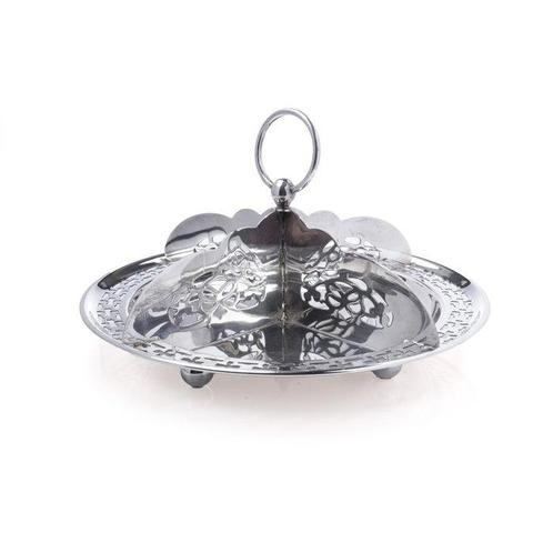 A vintage bon bon or sweetmeat dish - Plat - Plaqué(e), Antiek en Kunst, Antiek | Meubels | Tafels