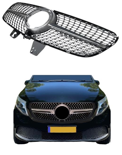 Grill | Mercedes-Benz | V-klasse 19- 5d bus | W447 | facelif, Auto-onderdelen, Carrosserie, Nieuw, Mercedes-Benz, Verzenden
