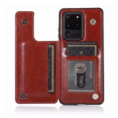 Samsung Galaxy S20 Retro Leren Flip Case Portefeuille -, Télécoms, Téléphonie mobile | Housses, Coques & Façades | Samsung, Envoi