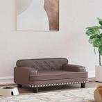 vidaXL Hondenmand 70x45x30 cm kunstleer bruin, Verzenden, Nieuw
