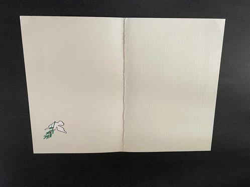 Hergé - 1 Carte de voeux 1995 - Signée Fanny et Nick Rodwell, Boeken, Stripverhalen