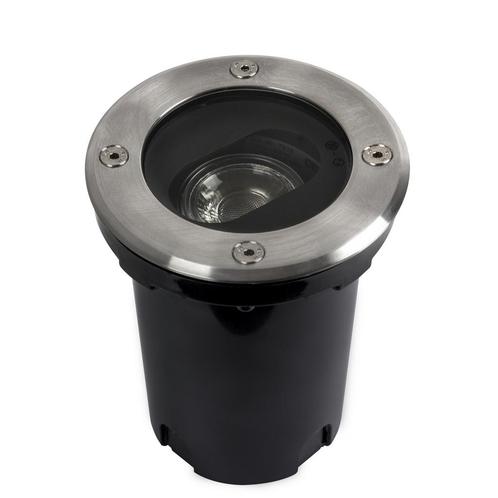 Grondspots Richtbare Grondspot Ø12 Rond RVS met Lichtsensor, Tuin en Terras, Buitenverlichting, Verzenden
