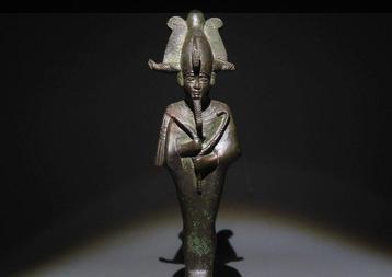 Oud-Egyptisch Brons Osiris figuur. Late Periode, 664 – 332