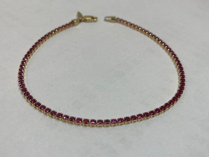 Zonder minimumprijs - Tennis armband - 18 karaat Geel goud -, Handtassen en Accessoires, Antieke sieraden