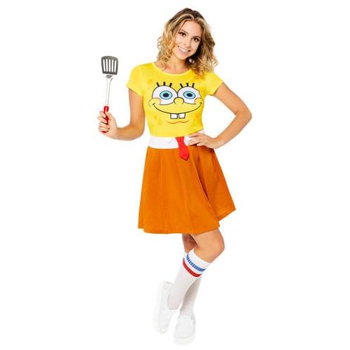 Volwassenen Kostuum Spongebob Dames, Kleding | Dames, Carnavalskleding en Feestkleding, Nieuw, Verzenden