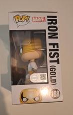 Funko - Funko Pop Iron Fist (Gold) #188 Signed by Finn Jones
