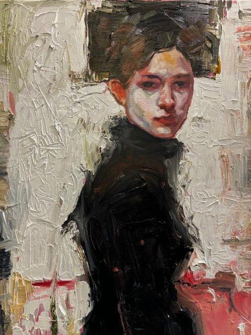 Suzan Schuttelaar - Gaze of Solitude, Antiquités & Art, Art | Peinture | Moderne