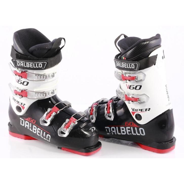 39 40 kinder skischoenen DALBELLO VIPER V60, black/white/red, Sport en Fitness, Skiën en Langlaufen, Ski, Schoenen, Gebruikt, Overige merken