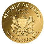 Tsjaad. 3000 Francs CFA 1/1000 oz 999 Fine Gold 3000 CFA