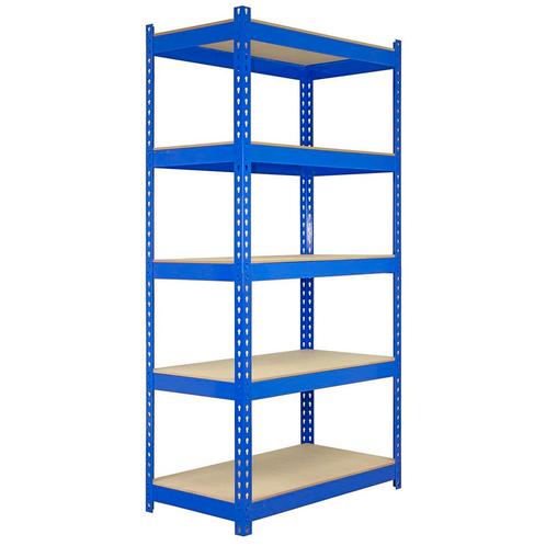 5 x Q-Rax Stellingkasten - 90x50x180cm - Blauw, Articles professionnels, Aménagement de Bureau & Magasin | Entrepôt, Rayonnage & Stockage