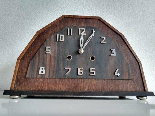 Horloge décole Art Déco dAmsterdam - Bois, Laiton - Début, Antiquités & Art, Antiquités | Horloges