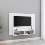 vidaXL Tv-wandmeubel 120x23,5x90 cm spaanplaat wit, Nieuw, Verzenden