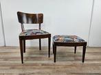 Ensemble de sièges (2) - Chaise et tabouret Art Déco pour