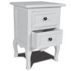 Nachtkastje Wit MDF - Compact - Retour Deal - 40%, Minder dan 45 cm, Verzenden, Nieuw, Minder dan 55 cm