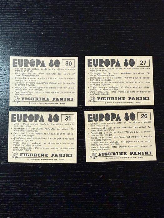 Panini Europa 80 Complete Set Stadium - 4 Sticker -, Collections, Autocollants