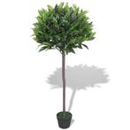 vidaXL Kunst laurierboom plant met pot 125 cm groen, Nieuw, Verzenden