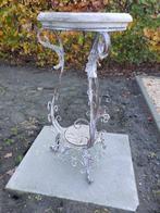 Bijzettafel - Wit metaal - Pied de stalle staander