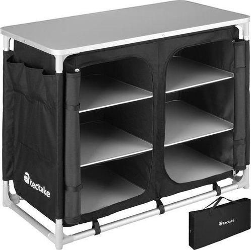 Tweedekans | tectake - campingkeuken afm. 97 x 47,5 x 78cm, Caravans en Kamperen, Kampeergereedschap, Ophalen of Verzenden