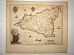 Italië - Sicilië; Blaeu - Sicilia Regnum - 1641, Nieuw
