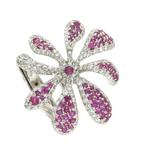 Bibigi - Ring - 18 karaat Witgoud - 3.08ct. tw. Saffier -, Nieuw