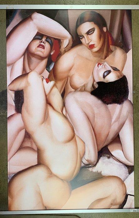 Tamara de Lempicka (after) - Group de Quarter Nus - XXL, Antiek en Kunst, Kunst | Tekeningen en Fotografie