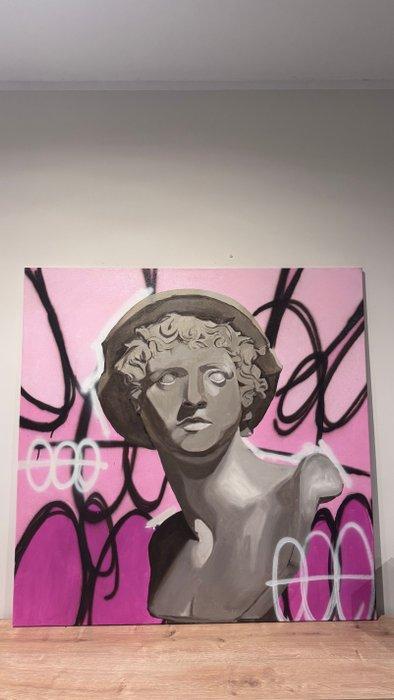 Andrea Topa - God Mercury, Antiek en Kunst, Kunst | Schilderijen | Modern