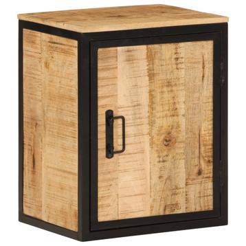 vidaXL Badkamerkast 40x30x50 cm massief mangohout en ijzer, Huis en Inrichting, Badkamer | Badkamermeubels, Verzenden, Nieuw