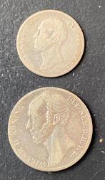 Nederland. Willem II. Gulden 1846 en 1848 (Zonder