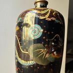 Vase balustre - Émail, Or, Cuivre - Japon - Période Meiji