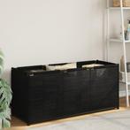 vidaXL Opbergbox 105x34,5x45 cm stof zwart, Verzenden, Nieuw