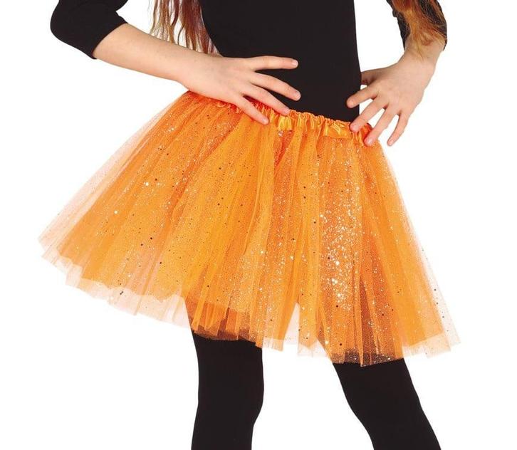 Oranje Tutu Kind 31cm, Kinderen en Baby's, Carnavalskleding en Verkleedspullen, Nieuw, Verzenden